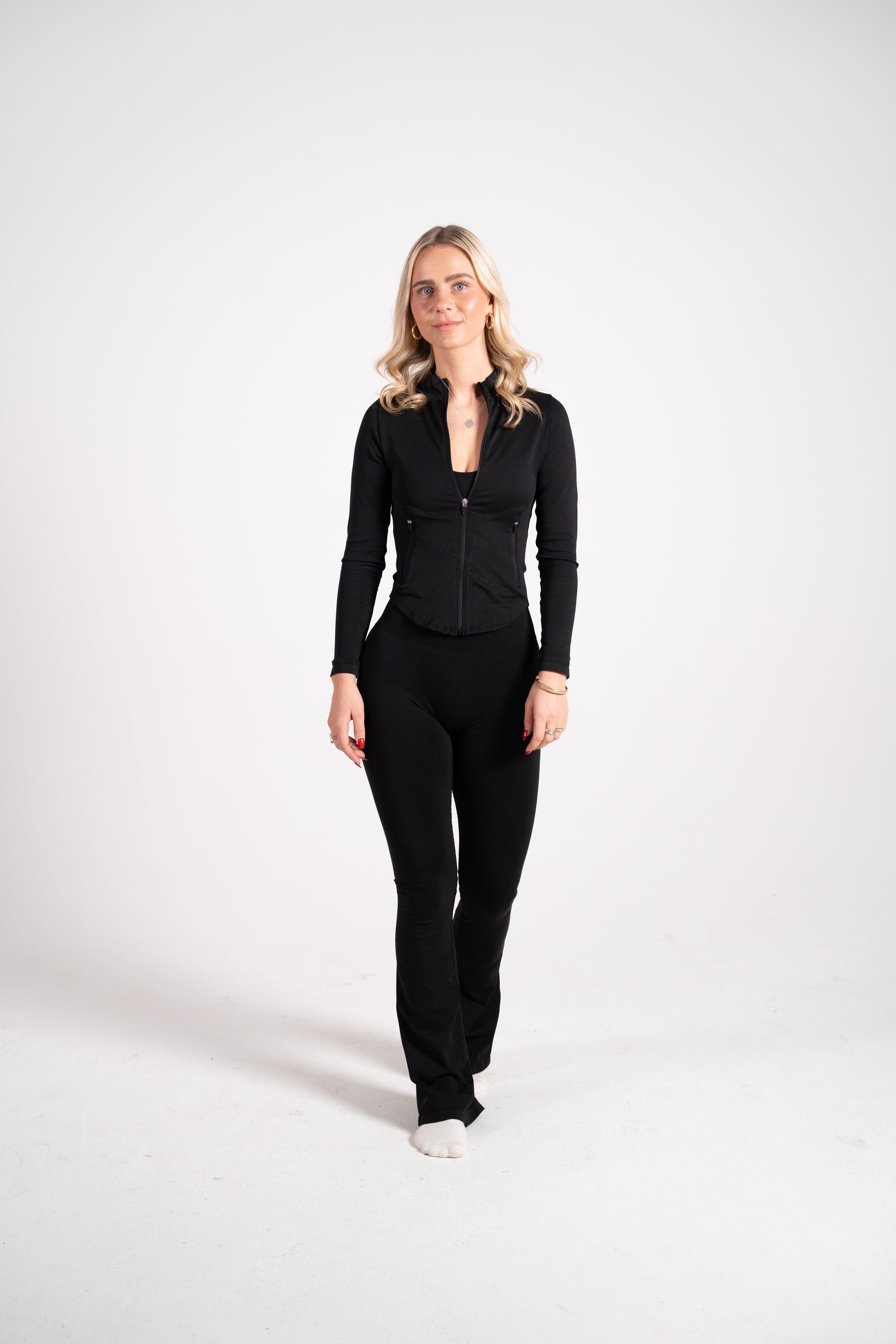 Reborn Flared Leggings Schwarz