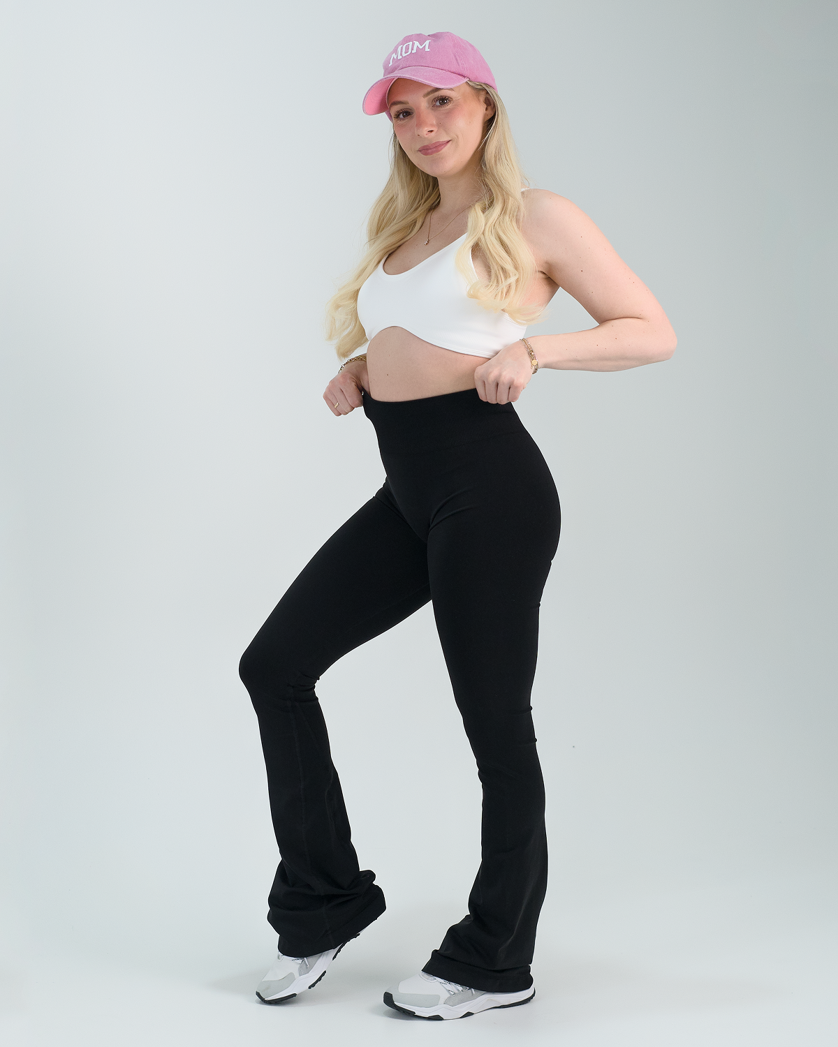 Reborn Flared Leggings Schwarz