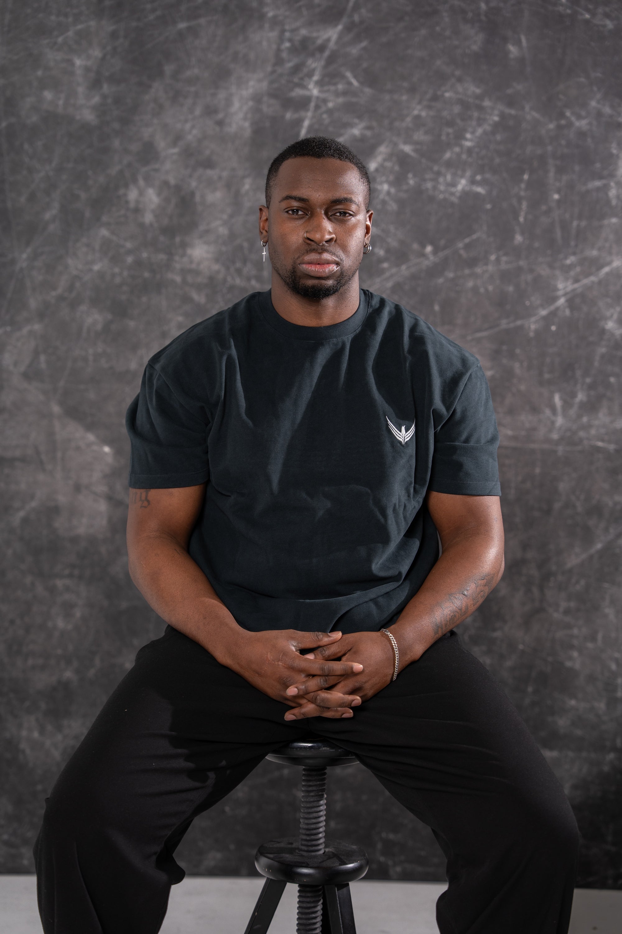 Reborn Stick T-Shirt Schwarz