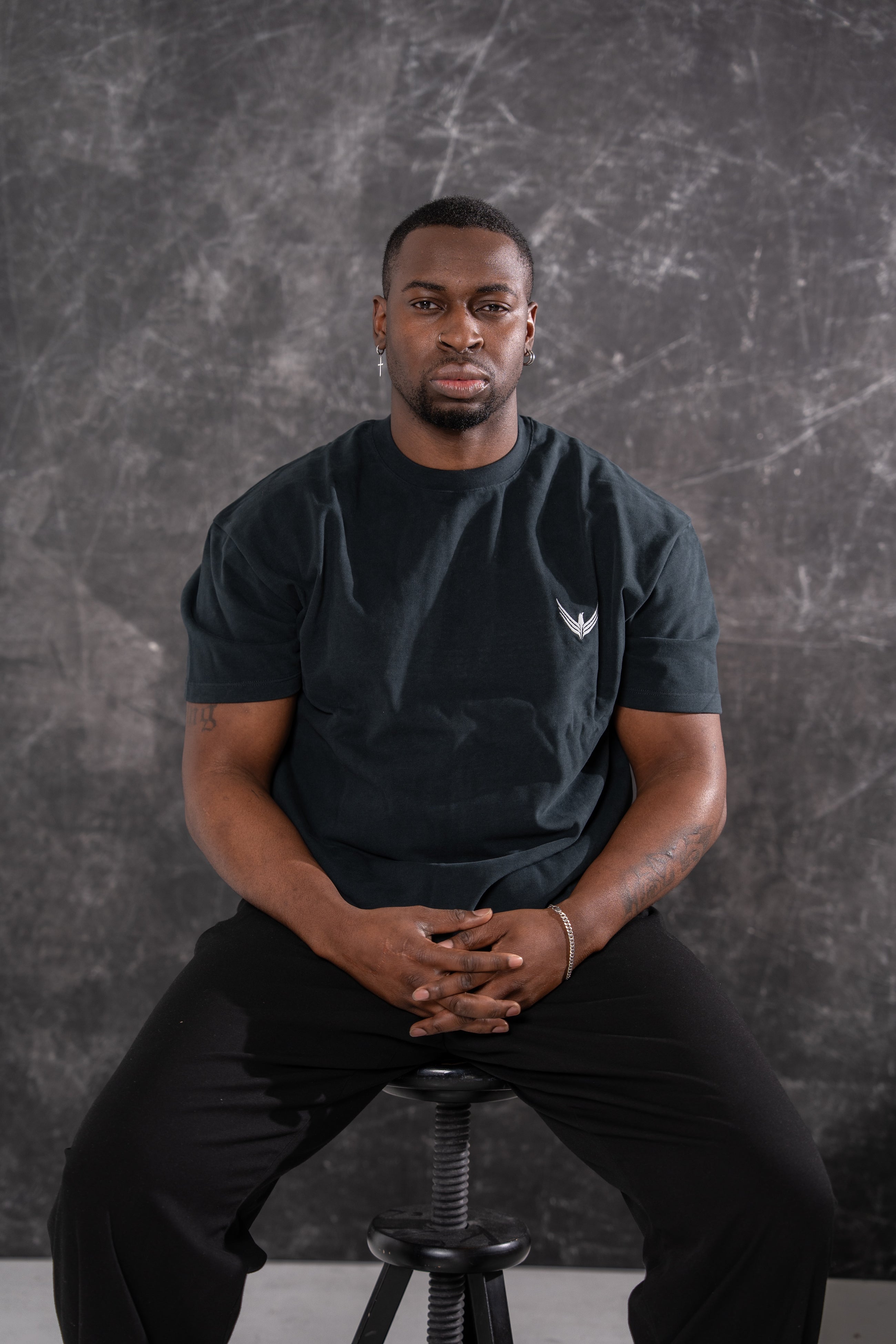 Reborn Stick T-Shirt Schwarz