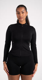 Reborn Zip Jacke Schwarz