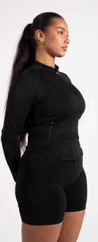 Reborn Zip Jacke Schwarz