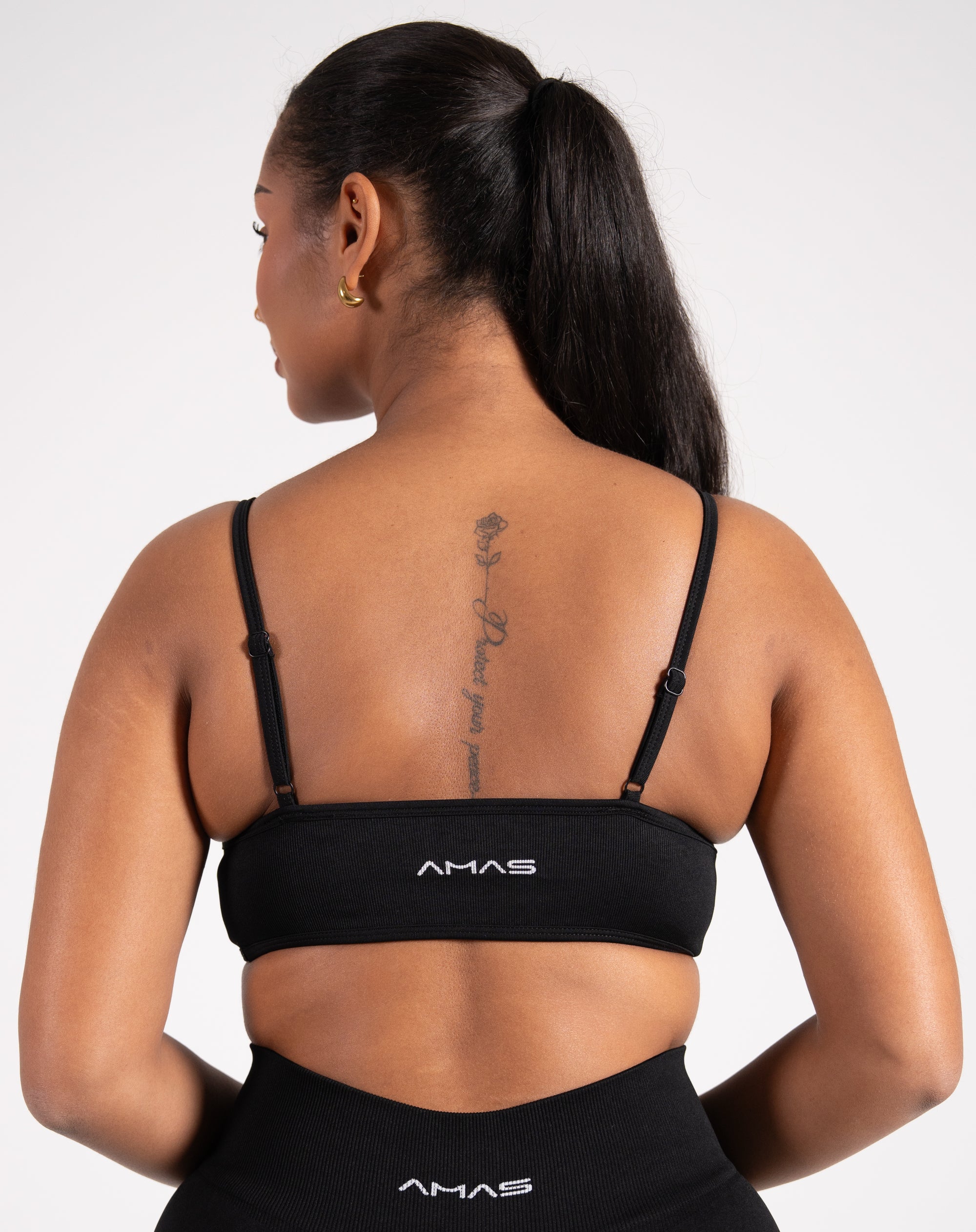 Reborn Sports Bra Schwarz