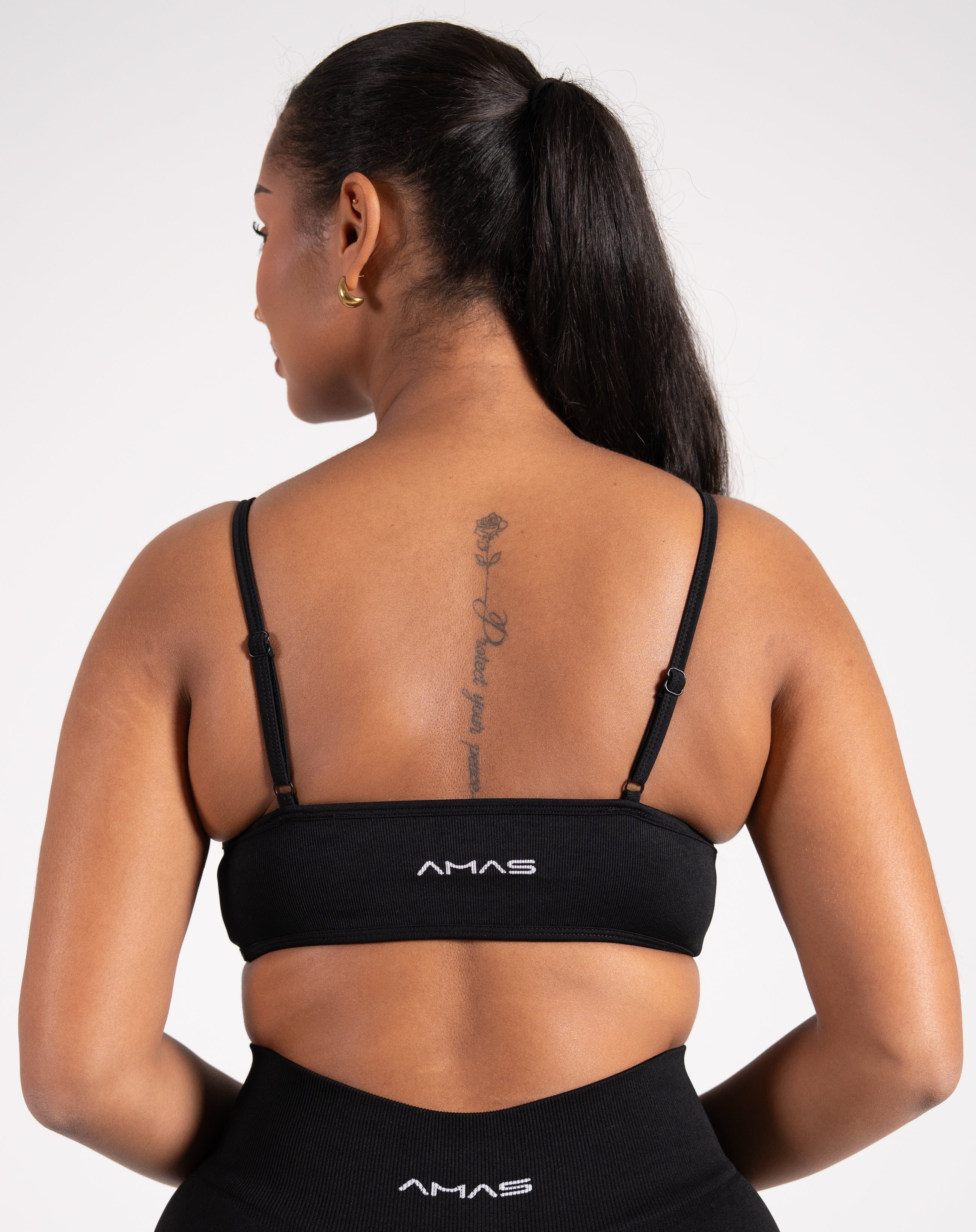 Reborn Sports Bra Schwarz
