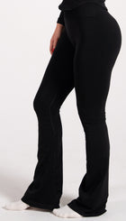 Reborn Flared Leggings Schwarz