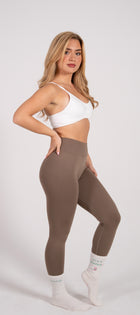 Reborn Scrunch Leggings Mokka