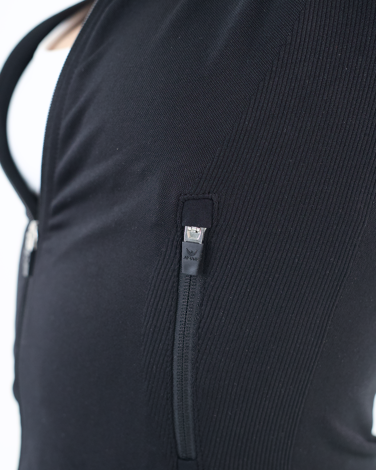 Reborn Zip Jacke Schwarz