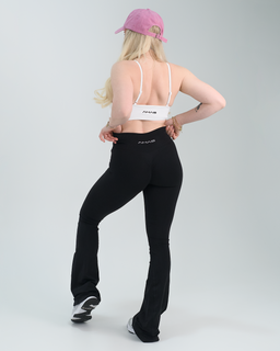 Reborn Flared Leggings Schwarz