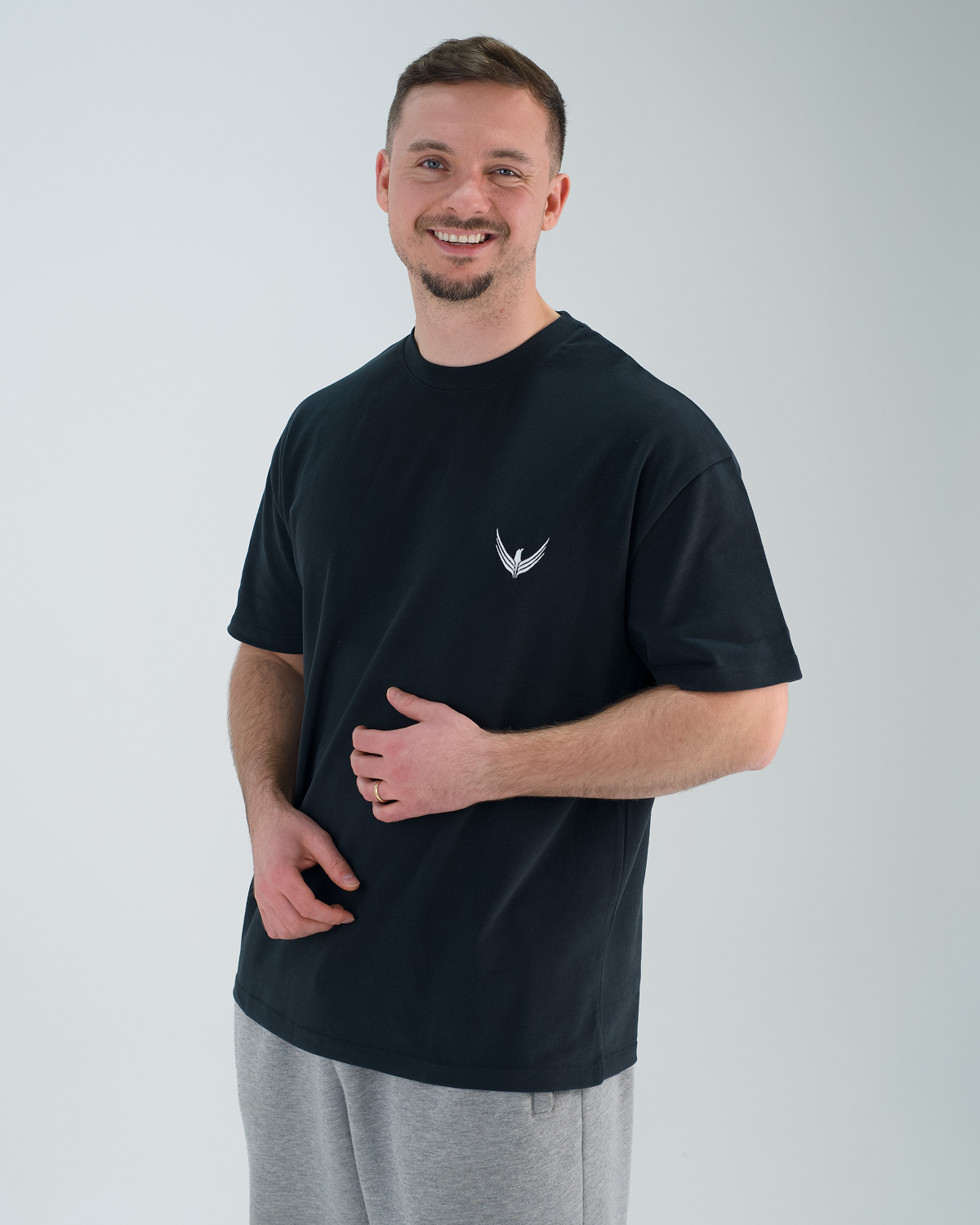Reborn Stick T-Shirt Schwarz